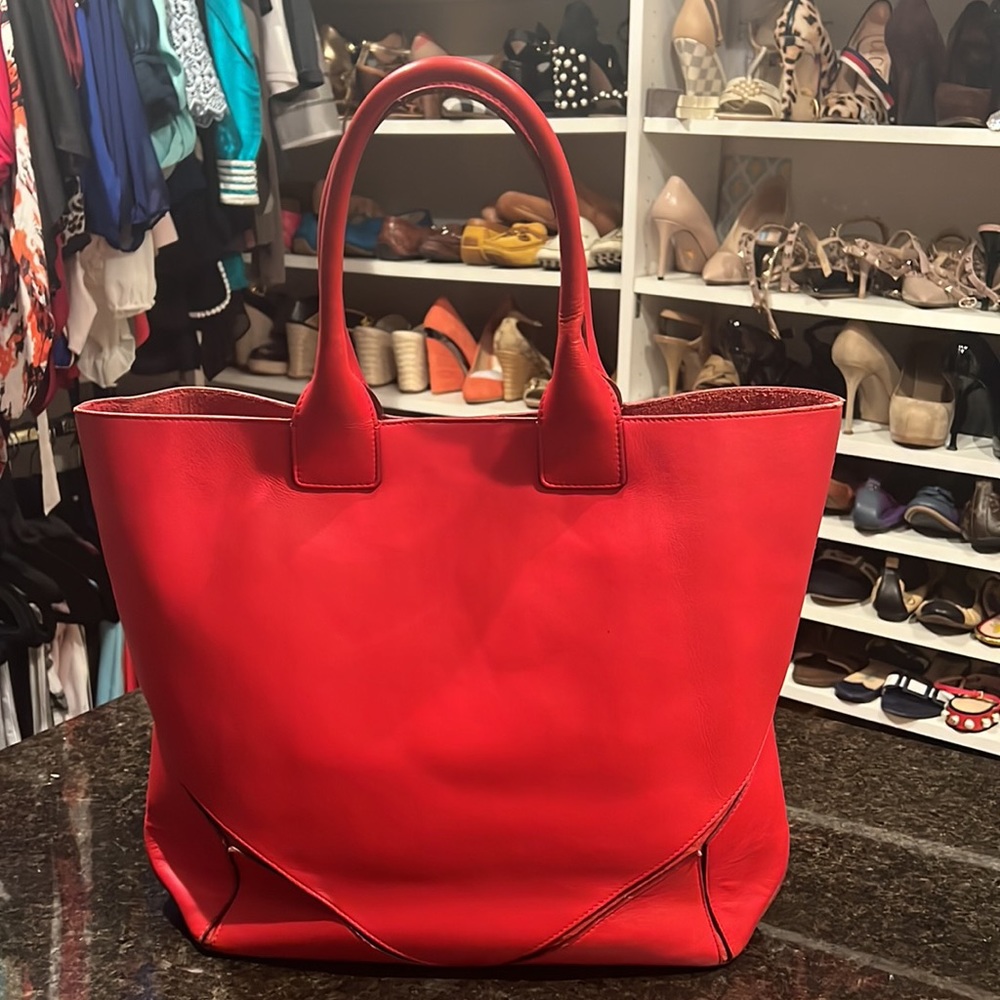 Givenchy Solid Large Leather Easy Red Tote Bag - image 2